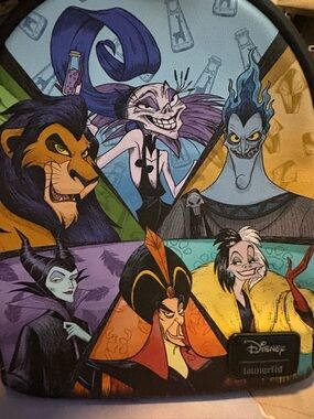 Loungefly Disney Villains Multi-Color Character Crossbody